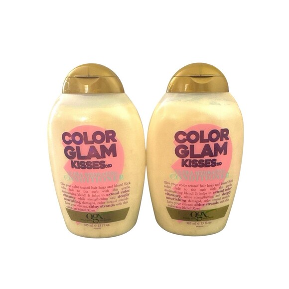 Ogx Color Glam Kisses Ultra Hydrating Conditioner 13 Fl Oz New Pack of 2 - Picture 1 of 2